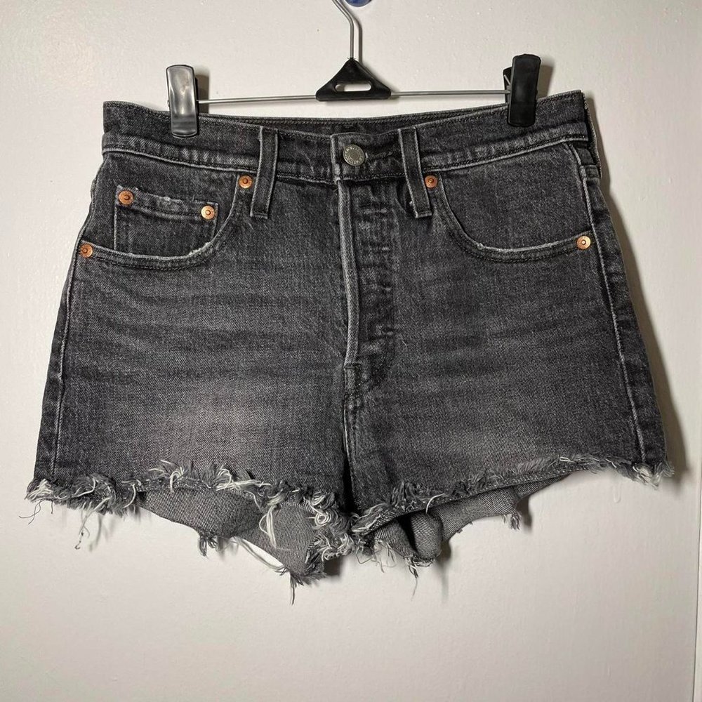 Levi's Black Denim Women's Shorts